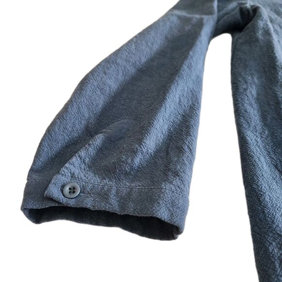 Minibee 100% Linen Lagenlook Coastal Beach Button Up Front Pockets Women SZ L - Picture 14 of 16